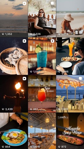 Magzika Beach Shack Instagram feed after Flashlab's strategy