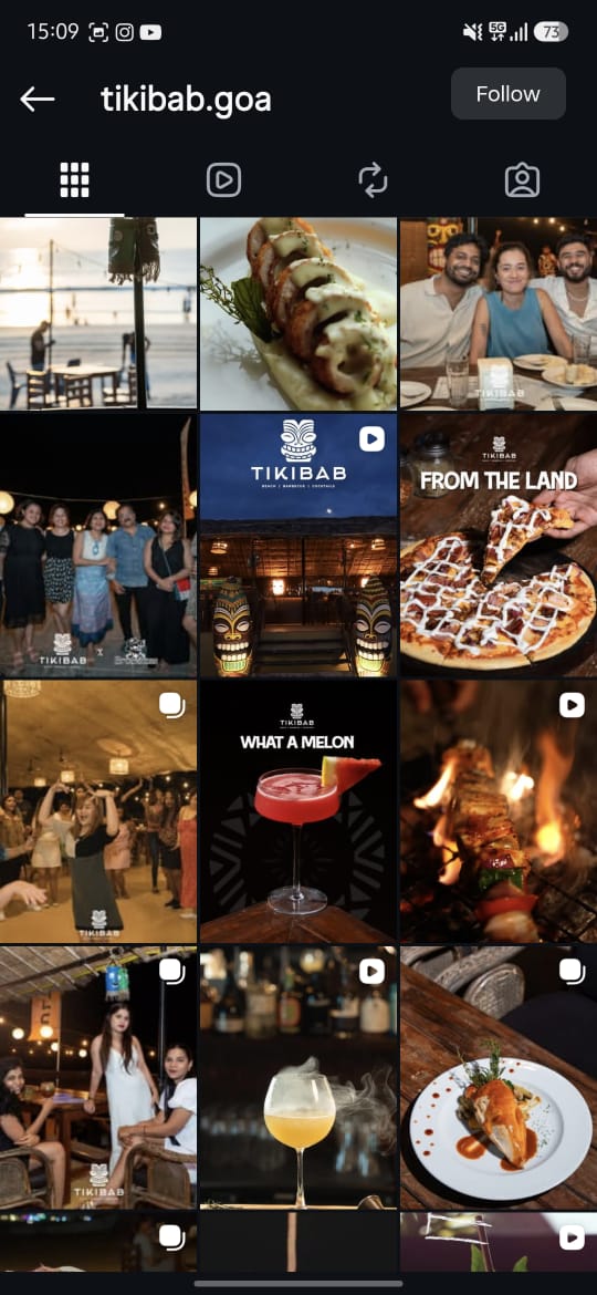 Tikibab Instagram feed after Flashlab's strategy